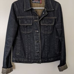 Vintage Roxy Quicksilver Denim Jean Jacket Size S